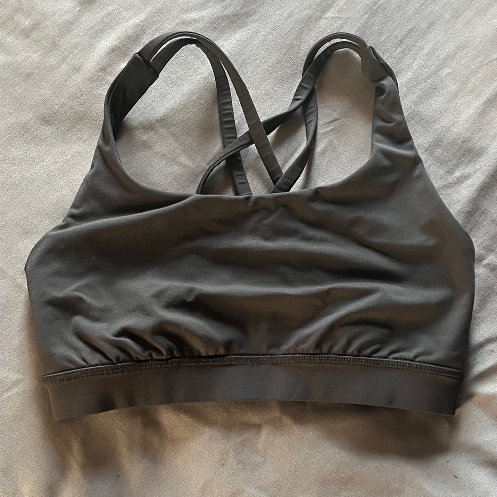 lululemon athletica Black Cross‑Back Sports Bra